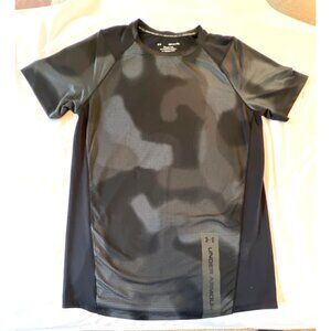Under Armour MK1 Tee Black/Gray Mens S Lightweight Polyester & Elastane